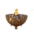 Gardencontrol Leaf Fire Bowl, Rust Metal - Large GA2659171